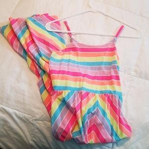 Rainbow girls maxi dress